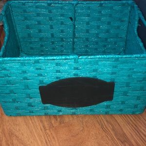 A blue basket